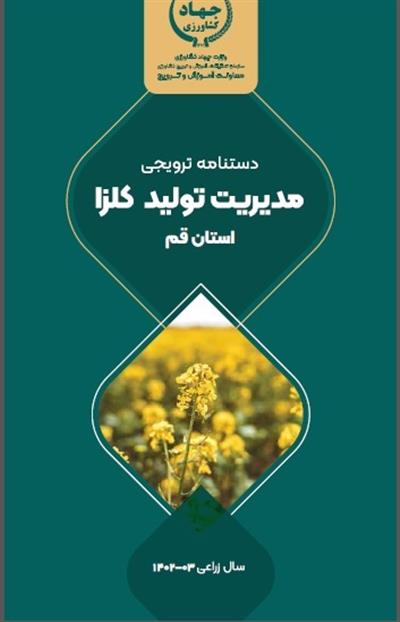 دستنامه ترویجی مدیریت تولید كلزا در استان قم منتشر شد